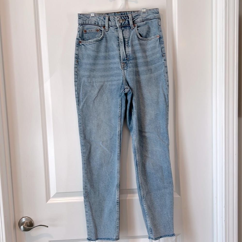 Divided H&M High Waist Ankle Length Mom Jeans, Womens Size 4